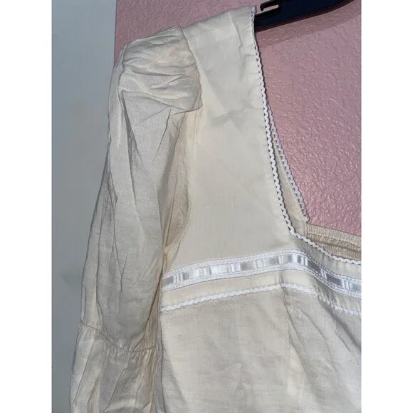 Reformation Amalie Tiered Sleeve Square Neck Top size 8 NWT - Picture 5 of 10